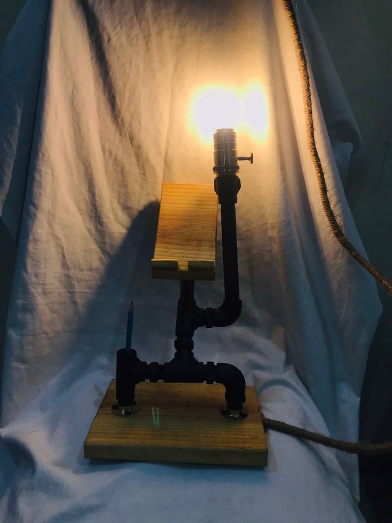 Steel Pipe homemade lamp 5