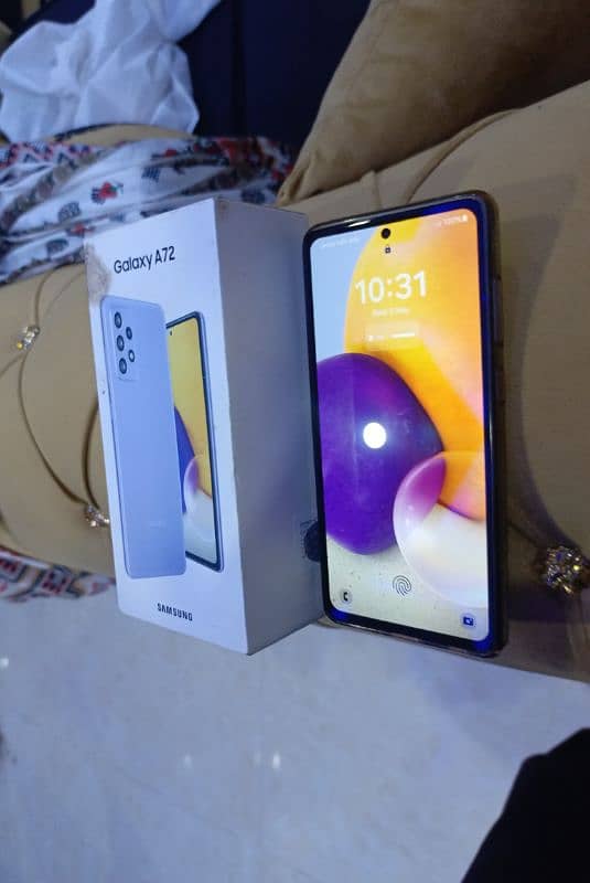 Samsung A72 5G 128/8GB with box for sale 15