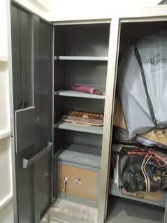 iron cupboard with cabin and shelf