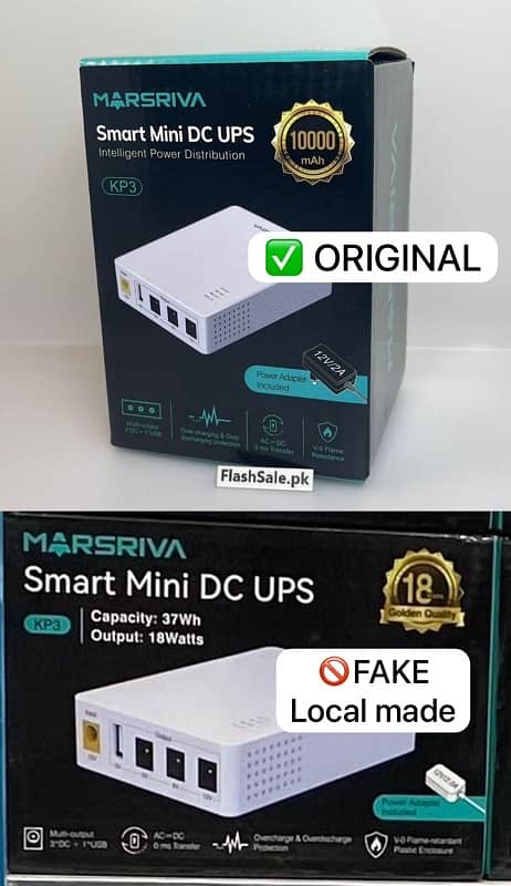 MARSRIVA KP3 10000mAh Smart Mini DC UPS 5V 9V 12V for WiFi Router 2