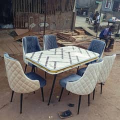 Restaurant furniture / 6 seater dining table / chairs / Coffee chairs