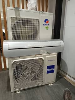 1 Haier 2 Ton DC Inverter 1 Gree 4Ton AC