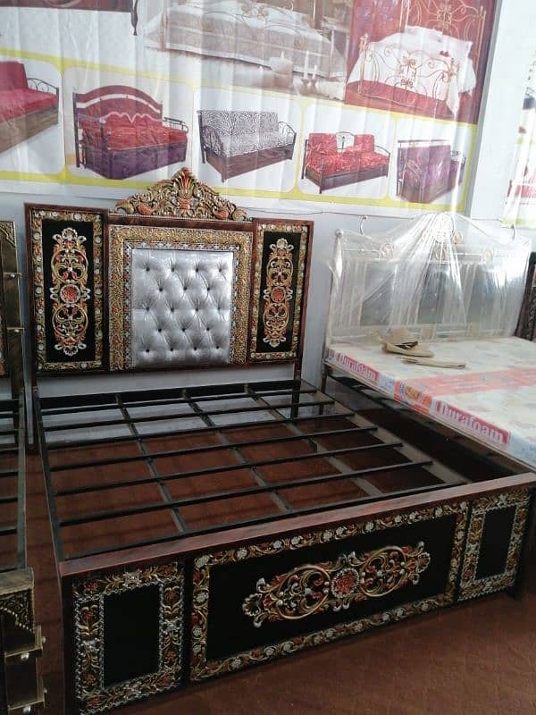 Iron Double Bed | Steel Bed | Furniture 4