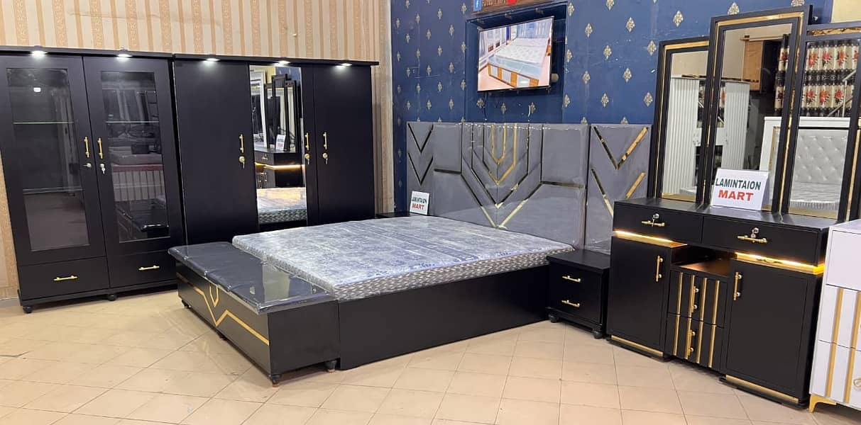 Bed set\double bed\king size bed\single bed/LAMINATION MART 3