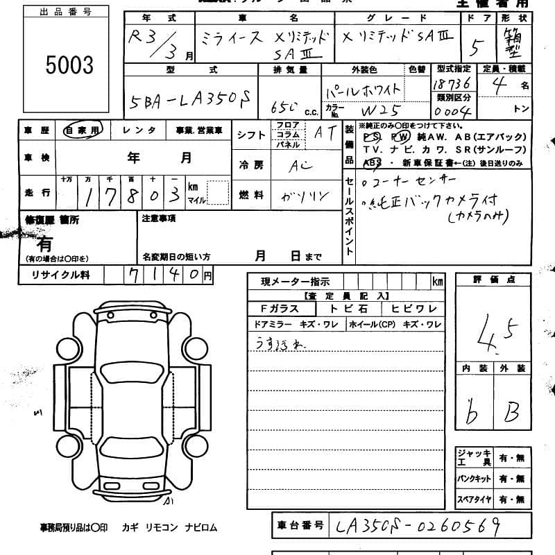 Daihatsu Mira 2021 XSA III Limited 7