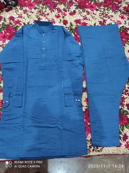 New (Rauf Silk)Shalwar Kameez with Waist Coat 2