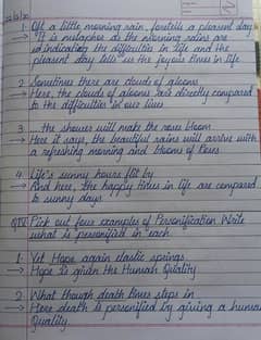 Hand Writing Assignment Work