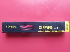 Antec Custom Seelved Cables (Red and Black) For Power Supply 0