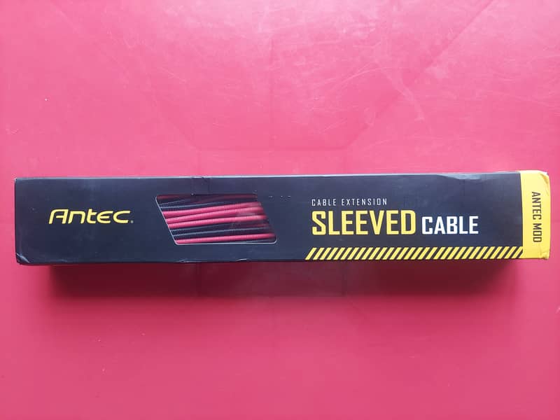 Antec Custom Seelved Cables (Red and Black) For Power Supply 0