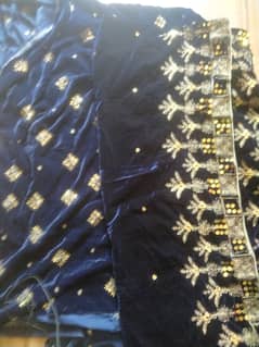 Velvet two peice suit (unstiched) 0