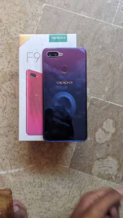 Oppo F9 4/64 condition 10/10 with box pack sat hn