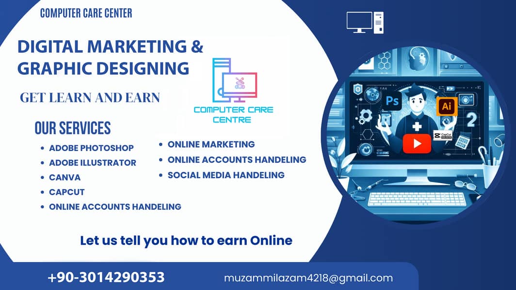 Digital Marketing, Graphic Designing, Thumbnail, Social Media Services 0