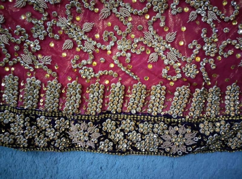 Bridal lehenga with dupatta,shirt,clutch and cancan 19