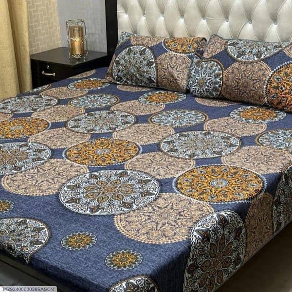 3 Piece Cotton Bed Sheets For Double bed 13