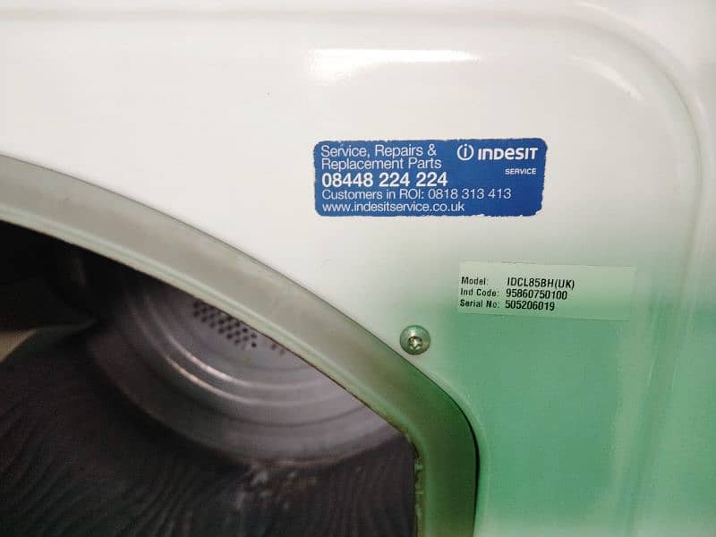 Condenser tumble dryer: freestanding, 8,0kg - IDCL 85 B H (UK) 2