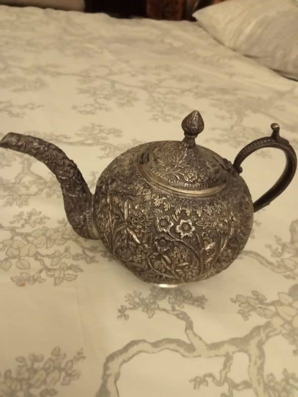 Antique solid silver teapots 1