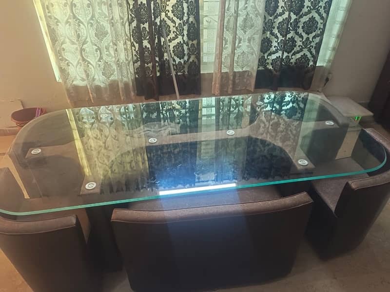 Luxury furniture sofa dining table centre table with stools and ring 2