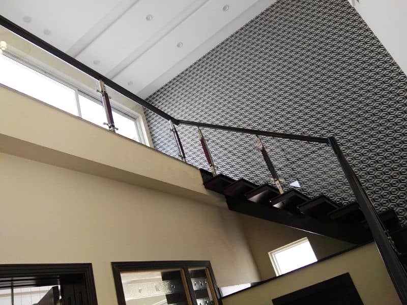 Glass railng for stair / Stair glass railng / Terrace glass railng 2