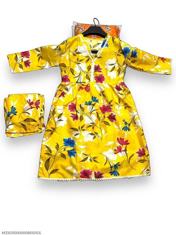 Stitched Cotton Suits For Girls 11