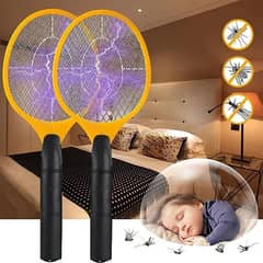 Electric Mosquito Killer Racket 2 In 1 Led Flash Light