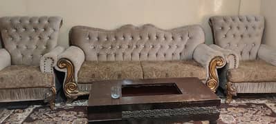 Comfortable 3-Piece Sofa Set with Table for Sale - Great Condition!