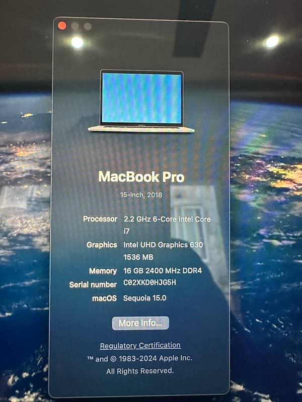 MacBook Pro 2018 15 Inch i7 16/256GB 10/10 Condition 3