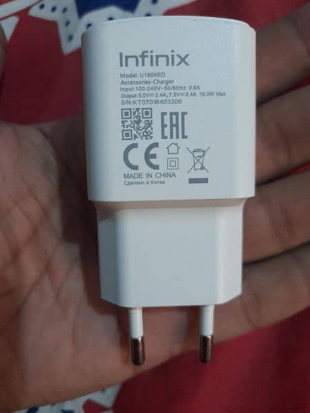 Infinix 18 watt original charger 0