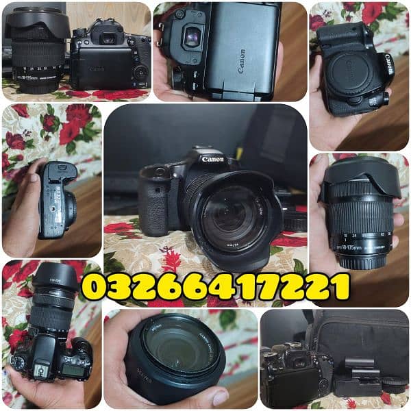 CANNON CAMERA 70D AUTO FOCUS BODY WITH 18-135 STM LENZ 2