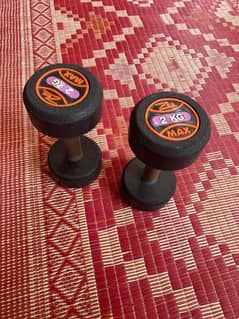 2kg zee Max dumbbells pair