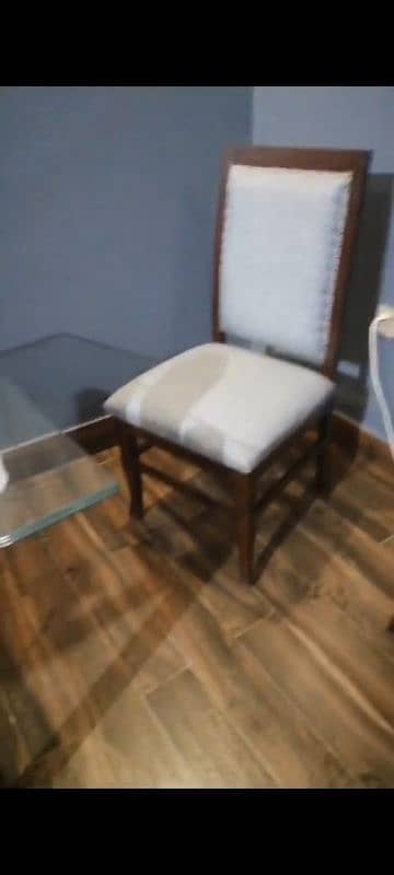 four chair One dining table okay condition for sale 1