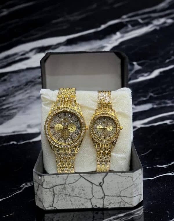 stainless steel couple watch 3