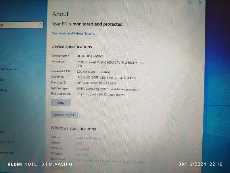 Lenovo Thinkpad Core i5 5th generation 8Gb 500Gb 1