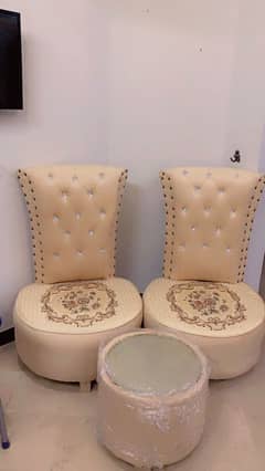 New Beautiful Sofa Chairs With table