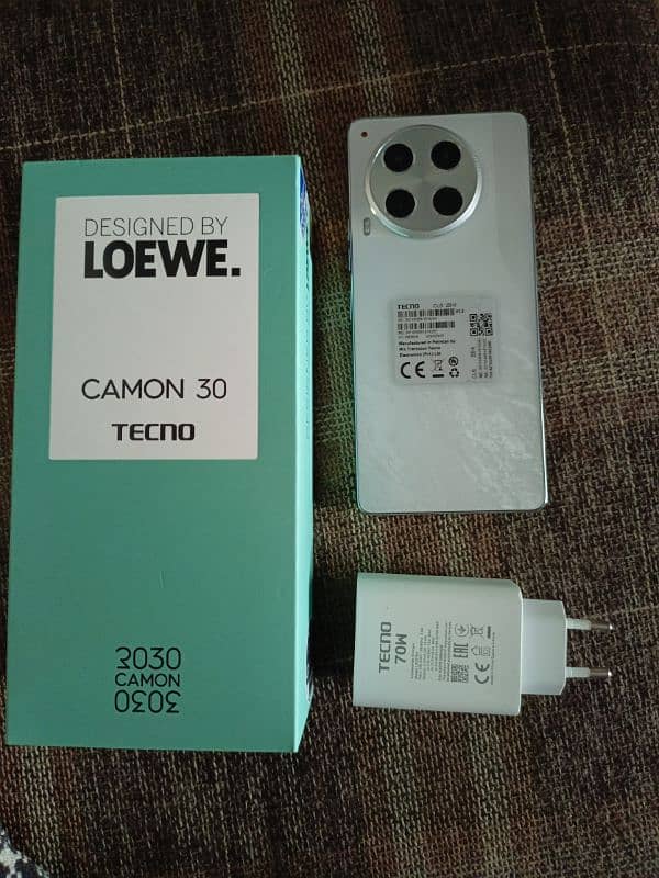 Tecno cammon 30 8+8gb 256gb just box open 0