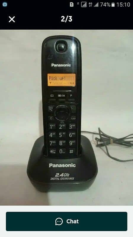 ORIGINAL Panasonic 3411 By Malaysia cordless phone free delivery 2