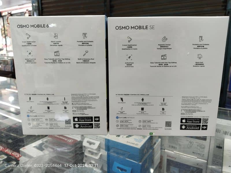 Osmo Mobile 6 and Osmo Mobile SE box pack Gimble 1