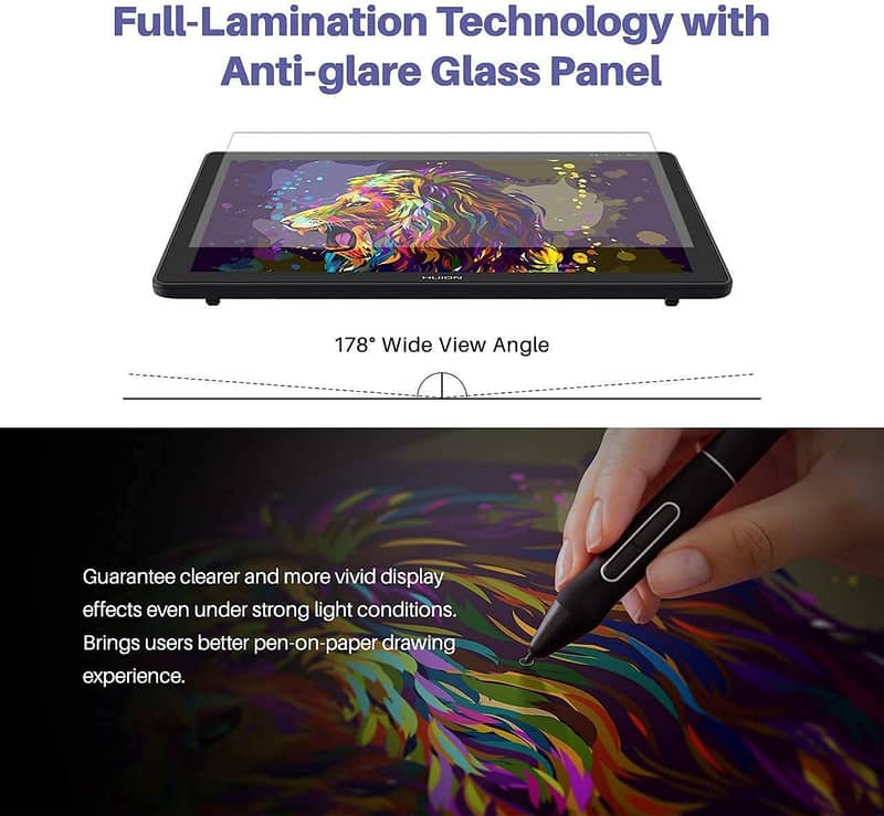 HUION Kamvas 22 Plus Graphics Monitor Pakistan - 140% sRGB 1