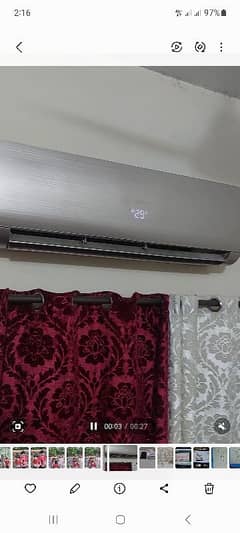 Haier 1.5 ton heat & cool inverter original condition