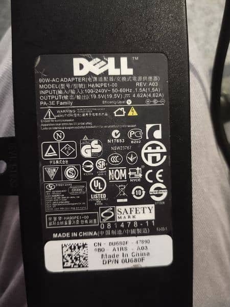 Dell Original laptop charger 90W Ac adapter Original 6