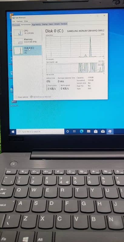 Lenovo  Model . V130 Core i3 7th generation  4 GB Ram DDR4  128 GB 1