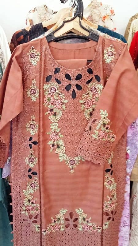 Stitched suits/Embroidery stitched suit/2pc Stitch suit/Shirt trousers 4