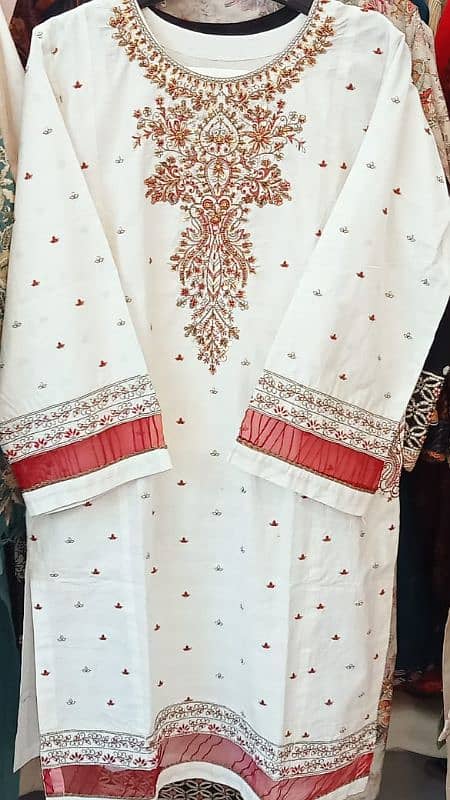 Stitched suits/Embroidery stitched suit/2pc Stitch suit/Shirt trousers 9