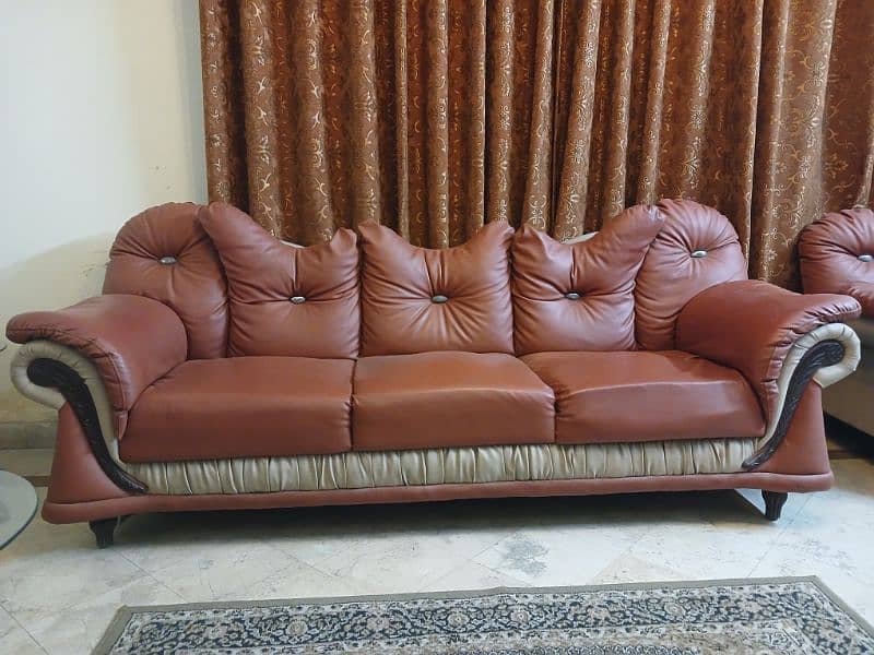 leather sofa 3+2+1. condition 9/10 3