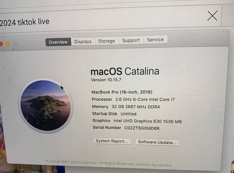 MacBook Pro 2019 i7.32GB+512 SSD 3