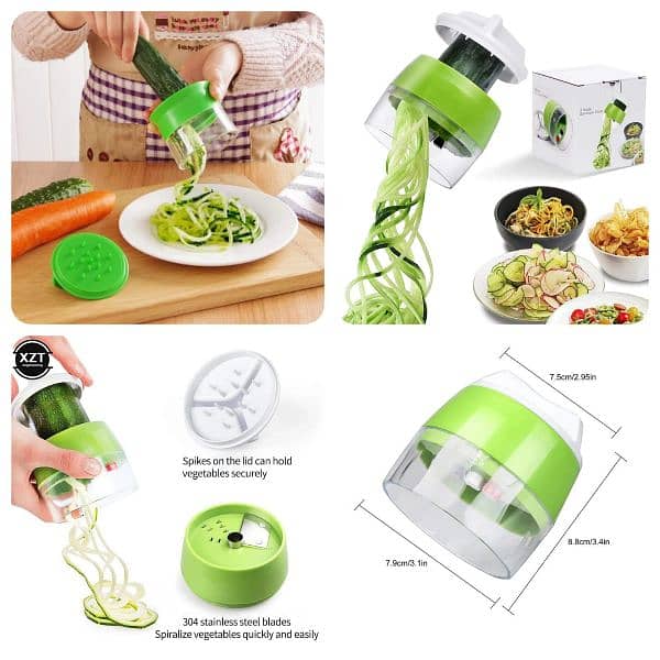 *4in1 Vegetable Spiral Cutter 0