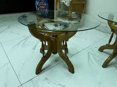 Center and Side Wooden Table 3pcs For Lounge Bedroom