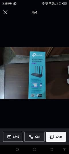 TP Link AC 1200 Archer C6 Router with Box. just opened full new.