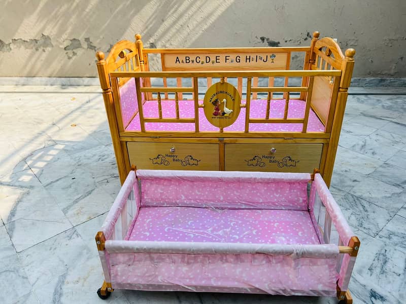 Baby cot | baby bed | wooden cot | kids bed | kids crib coat | swing 6