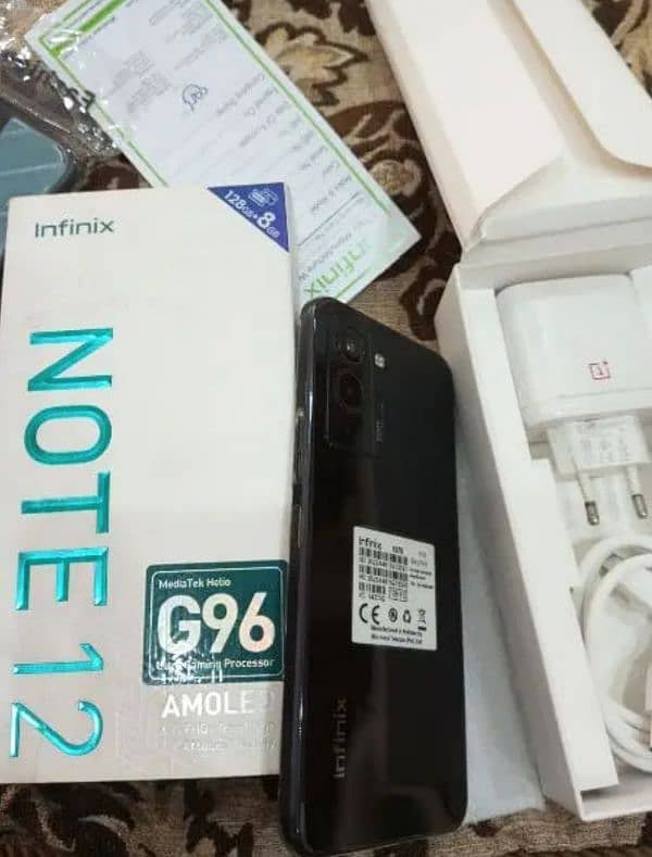 Infinix Note 12(8 128)full box k 7 bilkul new jasi halat my03143400998 2