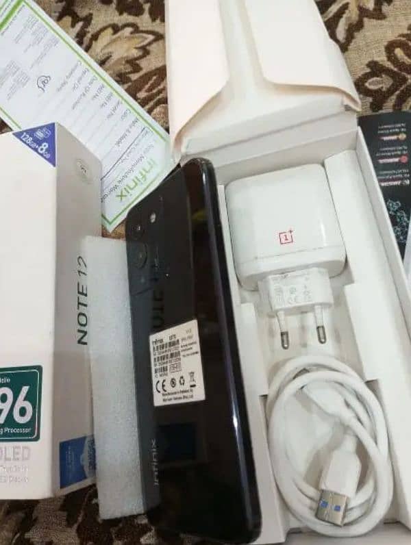 Infinix Note 12(8 128)full box k 7 bilkul new jasi halat my03143400998 3